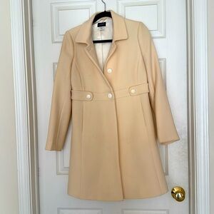J.Crew cream wool lady peacoat